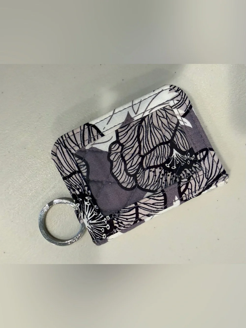 RETIRED: Vera Bradley | Moon Shadow Meadow, Campus Double ID Wallet Keychain